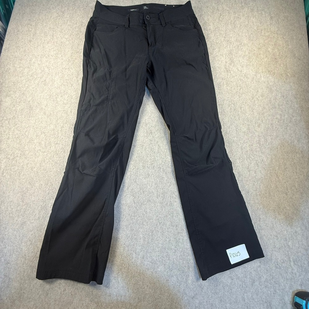 Prana Womens Standard Fit Hiking Outdoor Cargo Pants Black Size 8 32x28
